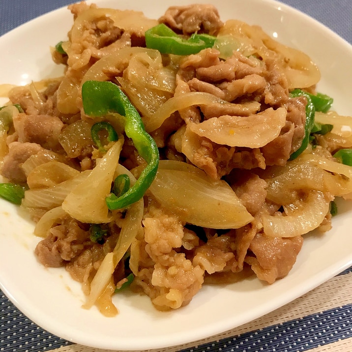 ★豚肉★ピーマンと玉ねぎのカレー炒め